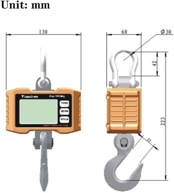 Portable LCD Display Luggage Scale, Handheld Suitcase Weighing Hook for Travel, Avoid Excess Baggage Fees