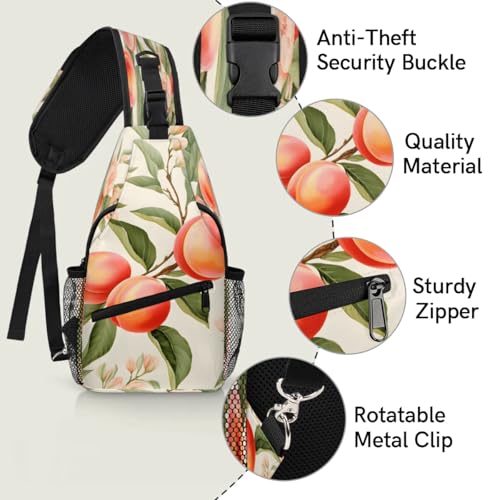 Bolso tipo sling unisex de poliéster 7.9x3.5x14.2 in miniatura 4