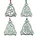12 Days of Christmas Ornament Set, Set of 12 Metal Ornaments, 3 1/8-Inches, by Abbey & CA Gift