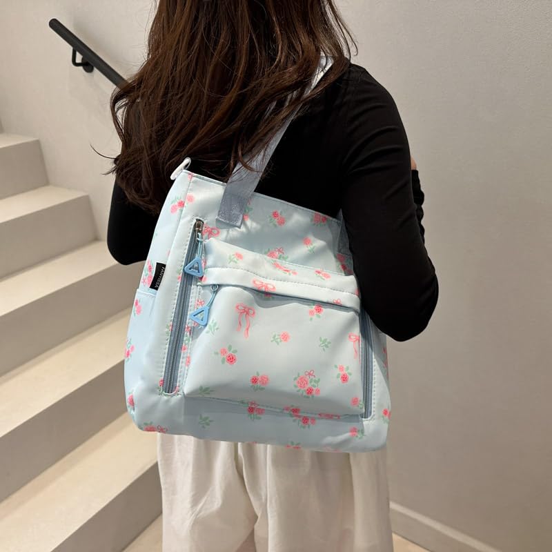 Floral Crossbody Bag Large Capacity Work Handbag with Pockets Everyday Hobo Bag for Women Travel Work4