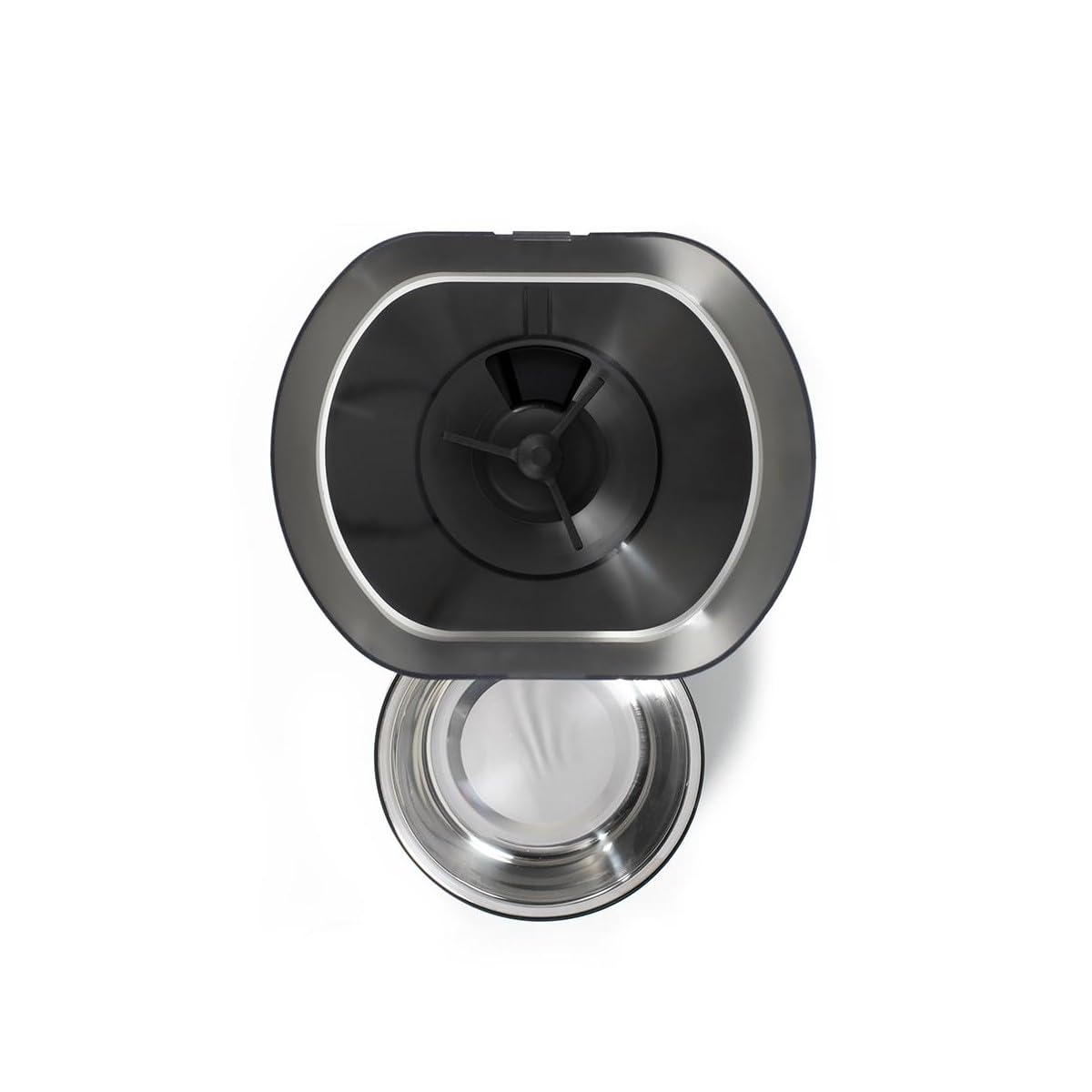 Livoo - Distributeur de croquettes Automatique PET106-3L, connectée, 10 Repas programmables, jusqu'à 12 portions par Repas