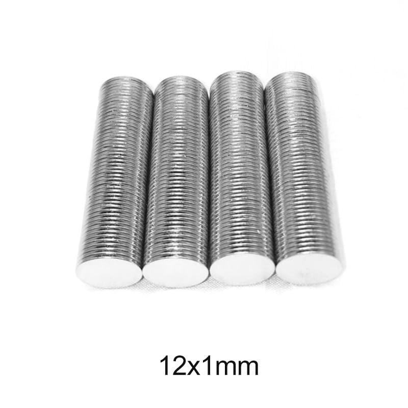 20~500pcs 12x1 Thin Circular 12mmx1mm Neodymium Disc 12x1mm Permanent NdFeB 12 * 1 Small Magnet(200PCS)