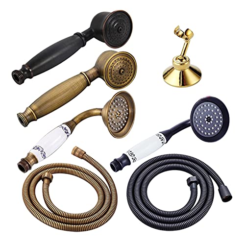 Cabezal de Ducha Manual Estilo Teléfono Latón Cromo miniatura 2