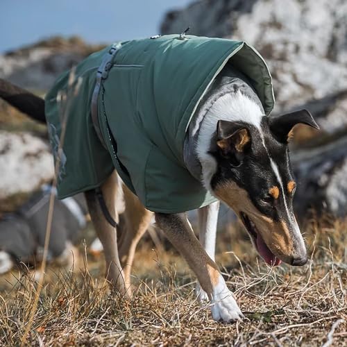 Hurtta Extreme ECO Warmer Hundemantel, Winterjacke für Hunde, Hedge Grün 35 cm