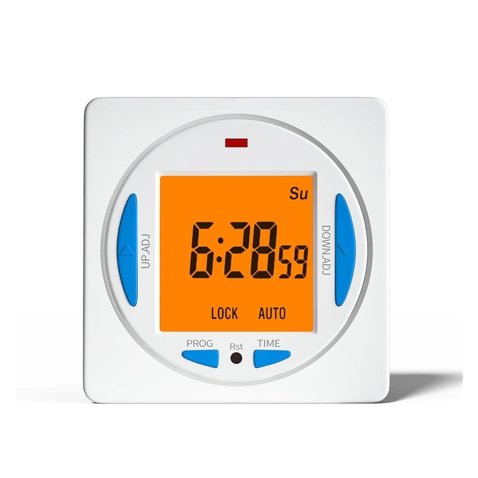 Temporizador de relé Industrial Digital programable electrónico de 7 días con Control de CA 220 V 16 A y retroiluminación L/C/D Grande(Orange backlights)