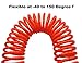 YOTOO 2 Pack Polyurethane Recoil Air Hose, Air Compressor Hose 1/4