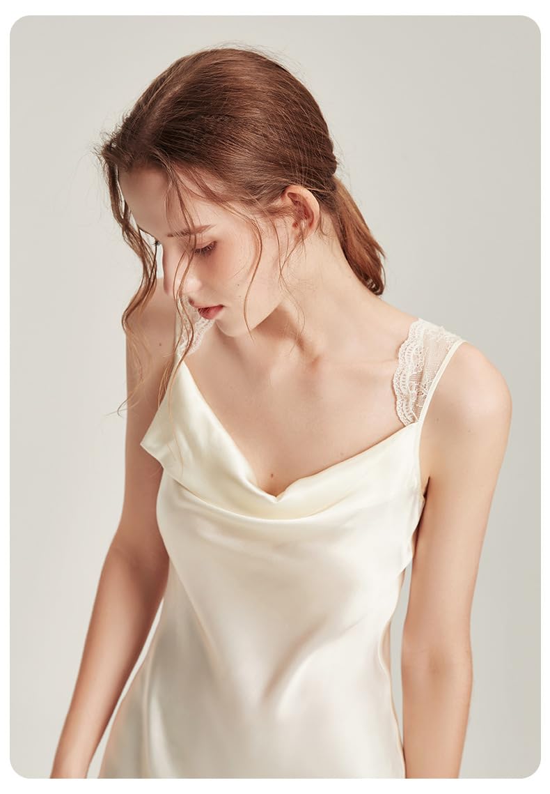 Seiden-Unterkleid 16.5mm Seide Nachthemd Damen Sexy Negligee Sommer Nachtwäsche