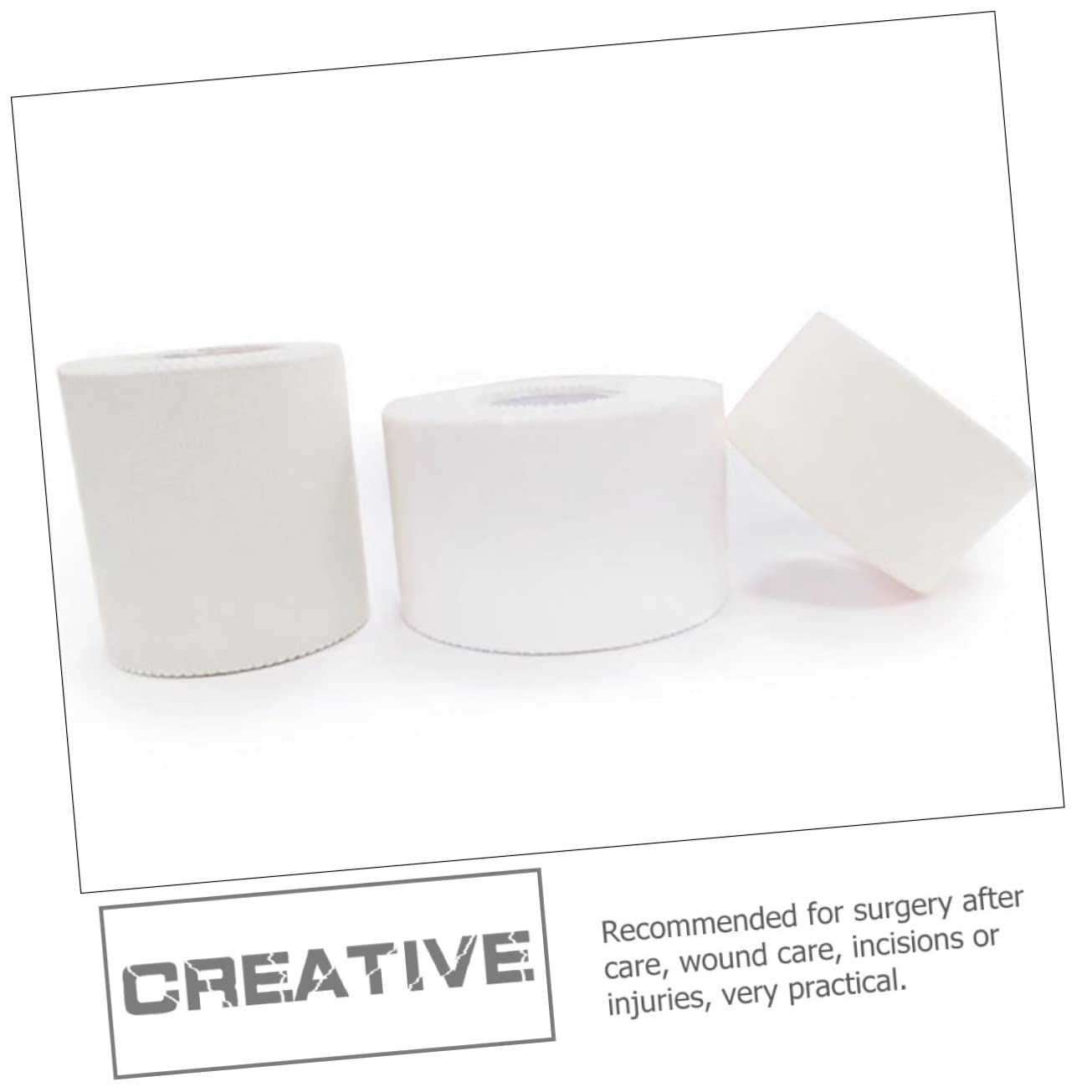 Beavorty 3 Rolls Sports Tape Paper Hanging Brush Electric Tape Aid Tape Tape Tape Atheltic Tape Vet Rap Tape Sports Fitness Tape Athletic Tape Hockey Tape Cotton White