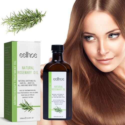 Aceite Esencial De Romero Para El Pelo, Aceite De Romero Para El Crecimiento Del Cabello, Aceite Esencial De Romero, Aceite Capilar Anti-Frizz, Hidrata El Cabello Seco, 100ml