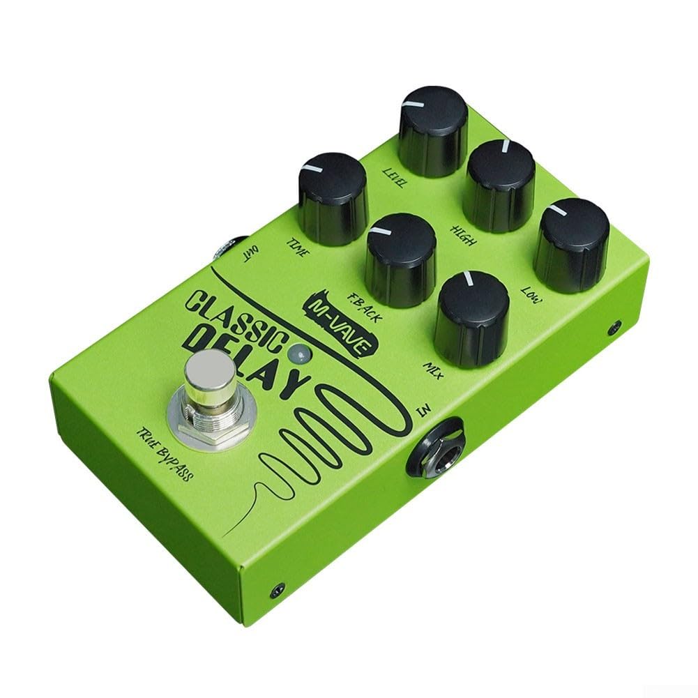 Verbessern Sie Ihre Musik mit einem klassischen analogen Delay-Effektpedal mit True Bypass-Design