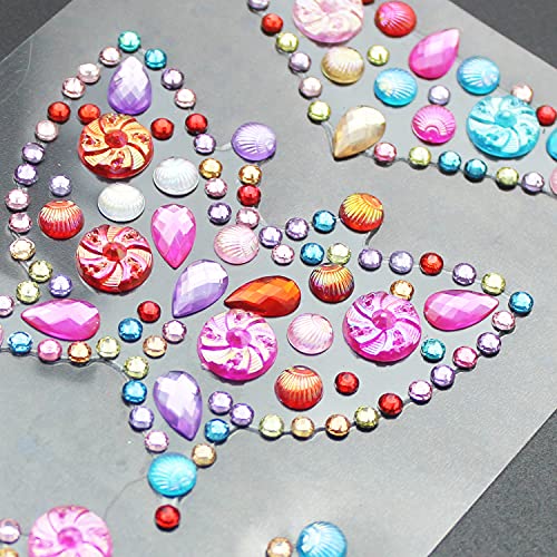 Ourart 14 Sheets Rhinestones Stickers, Self-Adhesive Craft Jewels And Gems Sticker For Diy Crafts, Scrapbook, Multicolor #TOP2