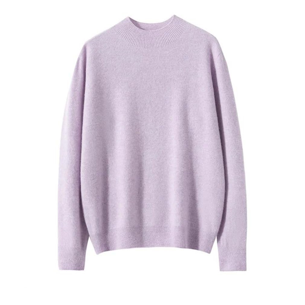 Damski sweter okrągły dekolt miękki ciepły sweter damski solidny casualowy dzianinowe topy
