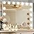 Ratsamee Hollywood Vanity Mirror with Lights, 15 Replaceable Bulbs?3 Color Lights?Make Up Lighted Mirror, Aluminum Metal Frame,USB Charging Port?23" x 18"?