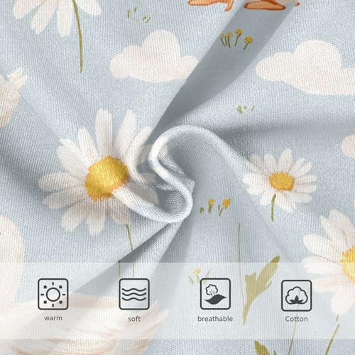 Wusikd Ducks Cloud Girls' Underwear Cotton Daisy Girls Briefs Soft Toddler Underwears 2T3