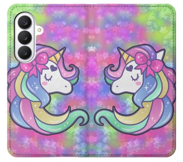Etui Galaxy S26 Pastel Unicorn Housse Flip Anti-Choc Ecran Protégé