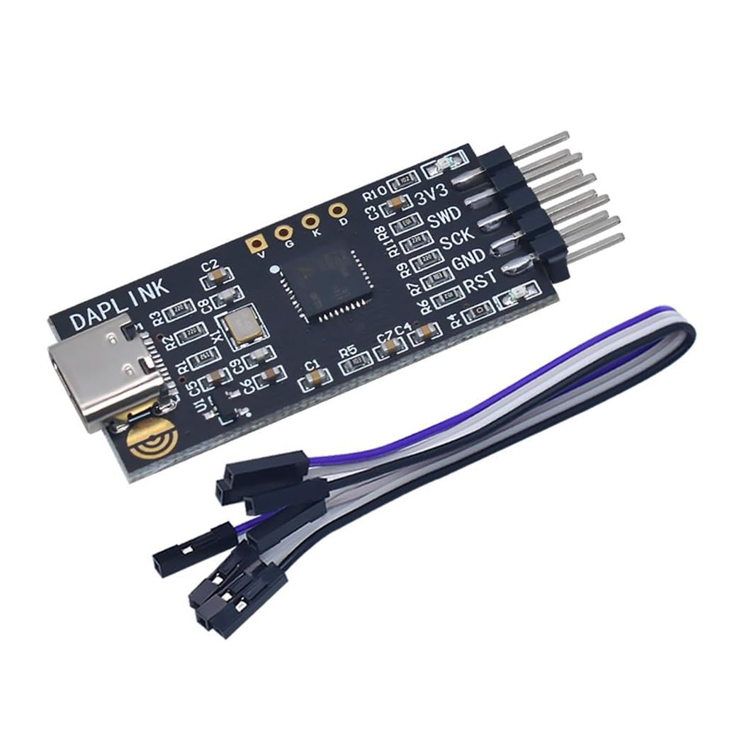 Hailege DAPLINK Burner Simulation Download Support Most Cortex-M Chips SWD Virtual Serial Port Replace CH340 CP2102 STLINK STM32 Burner PL2303 USB to TTL 5 V USB C Power