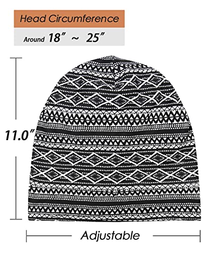 Image of Satin Lined Sleep Slouchy Cap Curly Girl Slap Headwear Gifts For Frizzy Hair Women