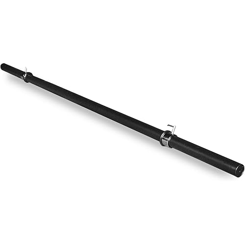 REP Fitness Axle Barbell | 5ft (17lb) & 7ft (22lb) Options | Thick 2” Grip Bar for Strongman, Deadlifts, Bench, Squats, Strength Training | Olympic Plate Compatible | 700lb Capacity, Black Powder Coat
