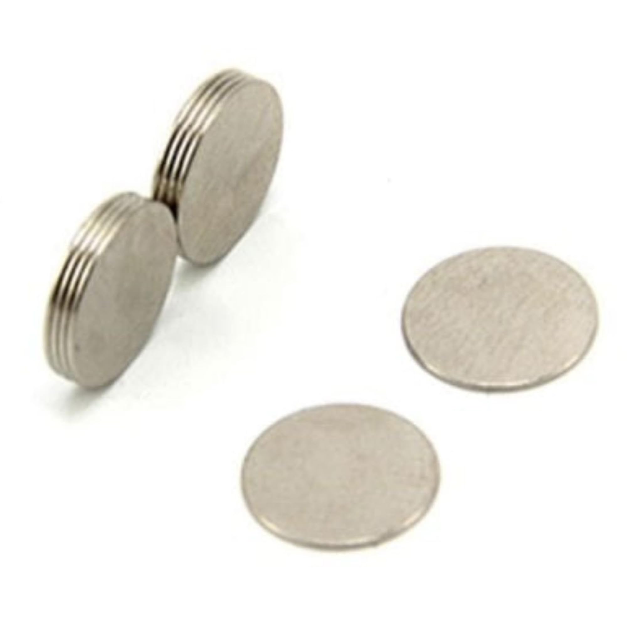 First4magnets Silver N42 Neodymium Magnet For Arts, Crafts, Model Making, Diy, Hobbies, Office And Home - 10Mm Dia X 0.4Mm Thick - 0.15Kg Pull - Pack Of 10