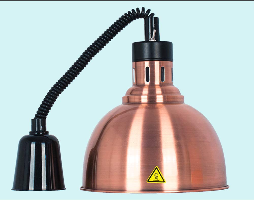 Aprile Fournitures pour Les Restaurants Équipement de Cuisine Lampe pour réchauffer Les Aliments pour Le Buffet Cantine l'hôtel éviter Les Aliments froids Chauffe-Plats 250w, 5-Pack