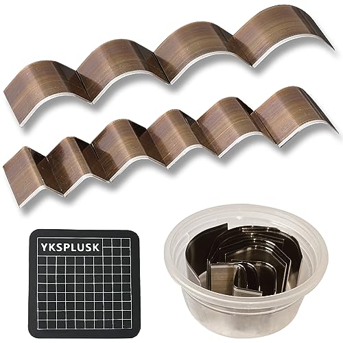 YKSPLUSK 10 Pieces Leather Corner Punch Set, Leather Corner Cutter End Punch Tool, High Carbon Steel Edge Cutter Corner Trimmers with Mat, Cutting Dies Edge Trimmers Kit for DIY Leathecrafts by YKSPLUSK - Used condition - US$10.92
