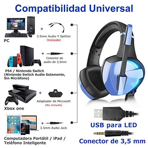 Melitt -7 Casque de Jeu avec Microphone Surround Basse Casque Audio Annulation de Bruit LumièRes LED pour PC - Les Beatles, Paul McCartney, John Lennon, RIngo Starr, George Harrison Melitt -7 Casque de Jeu avec Microphone Surround Basse Casque Audio Annulation de Bruit LumièRes LED pour PC – Image 3