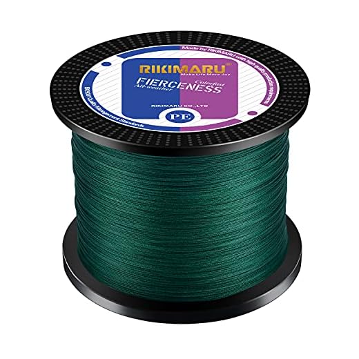 Braided Fishing Line Abrasion Resistant Superline Zero Stretch&Low Memory Extra Thin Diameter Green 327Yds,10LB