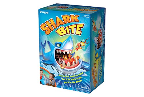 Image of Shark Bite -- Roll the Die and Fish for Colorful Sea Creatures Before the Shark Bites Game! by Pressman Blue Sky, 5"