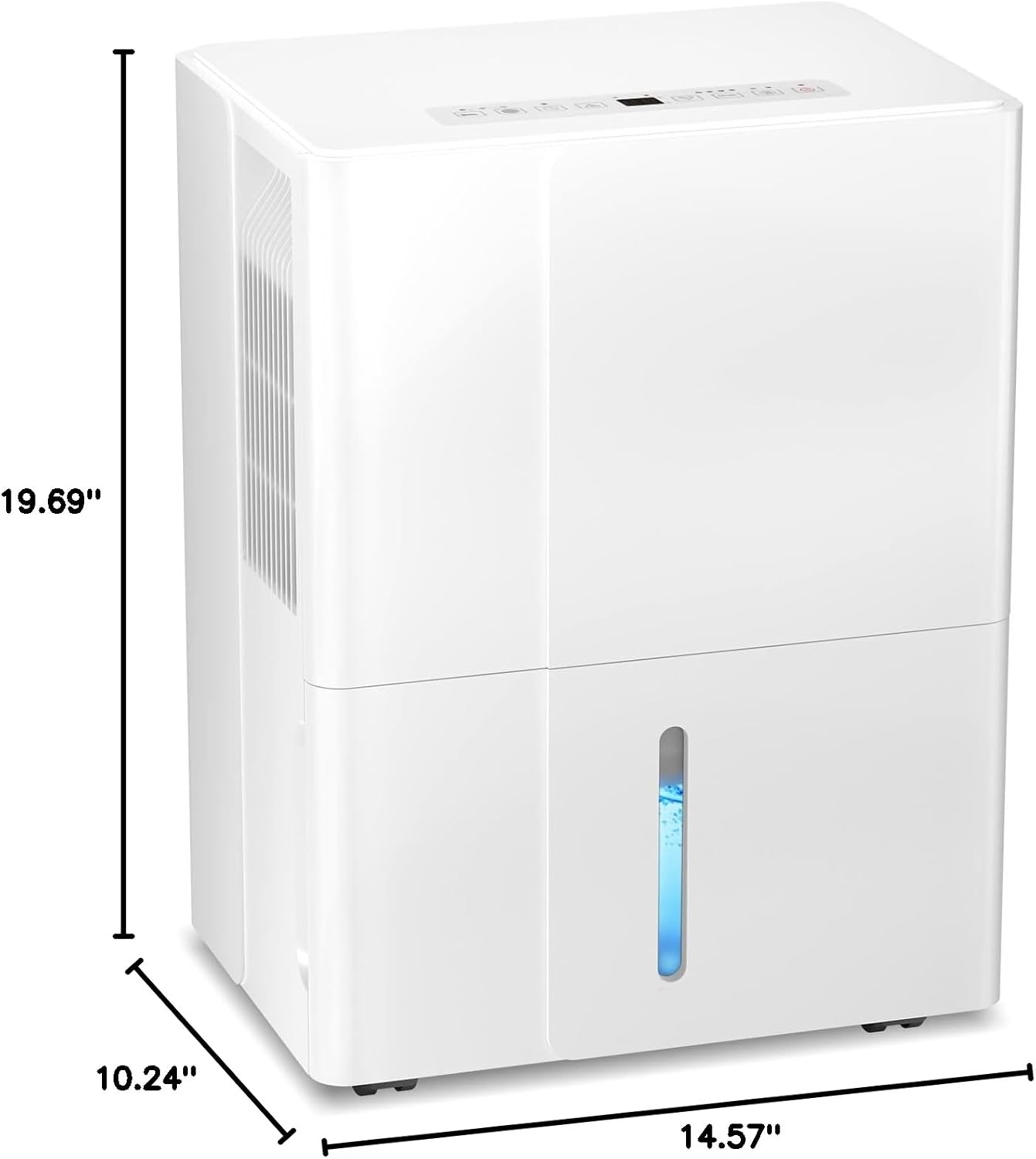 Electactic Max 50 Pint Dehumidifier for Home,2,300 Sq.Ft with Auto Shut Off, 4.8L(1.2 Gal) Water Tank, 30-80% Humidity Control, 115V/60Hz, Ideal for Basement Bedroom Bathroom