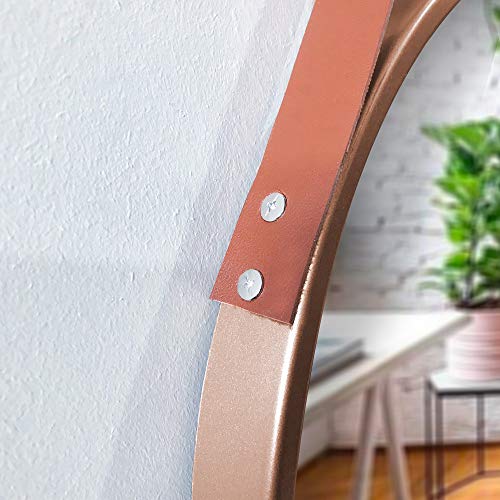 Espelho Decorativo Adnet Redondo Rose 45 cm - D'Rossi