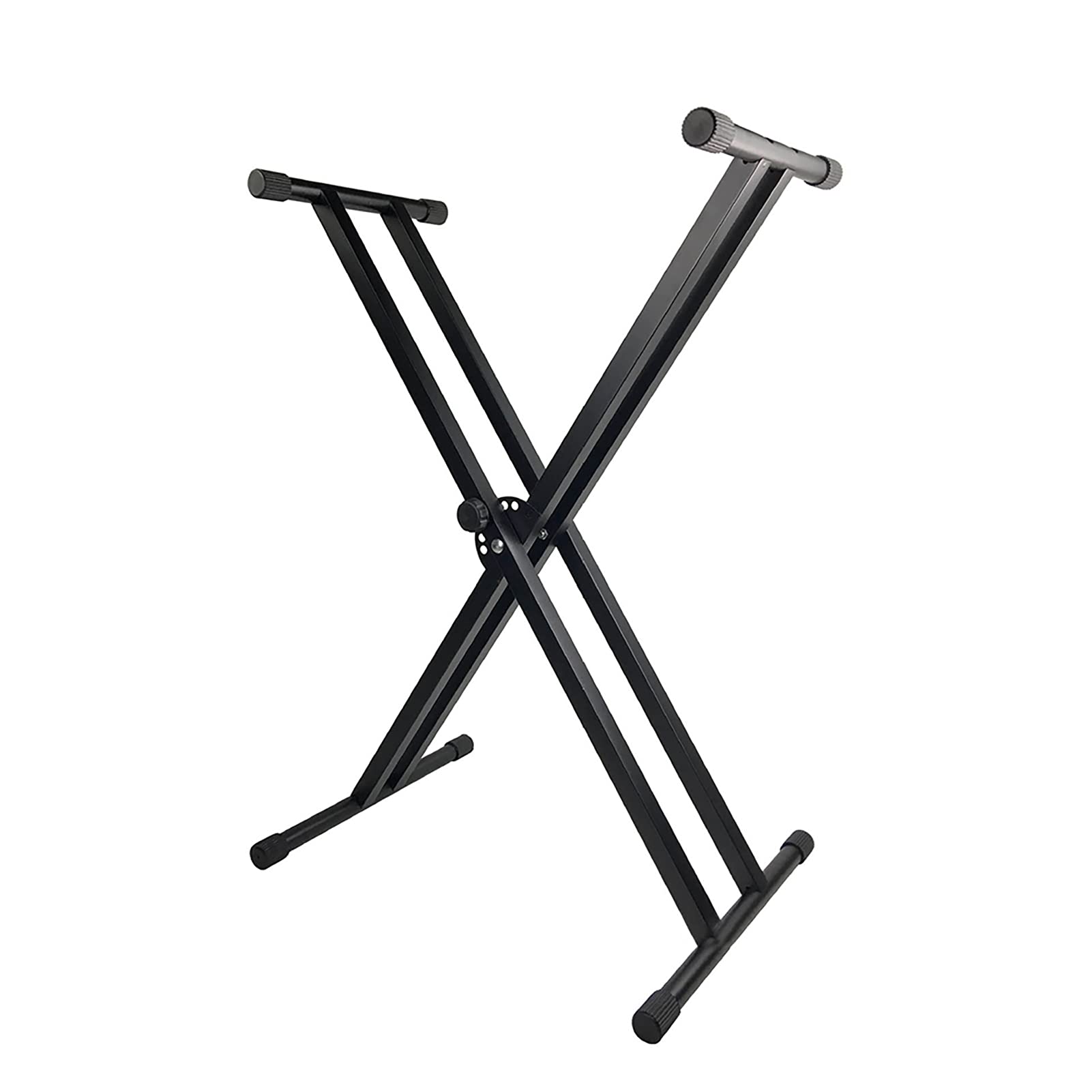 Keyboard Stand,Moniss X-Style Piano Keyboard Stand Adjustable and Portable Heavy Duty Music Stand with Anchoring Strap Black