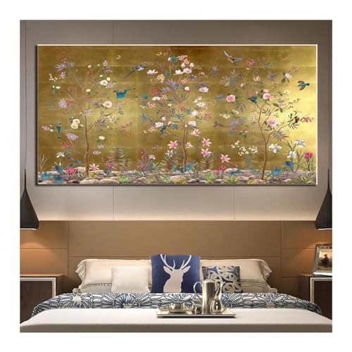 Art photos chambre style chinois plante oiseau paysage toile peinture décor à la maison 12x24