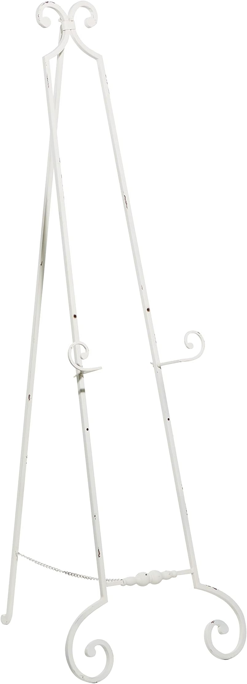 Country Cottage White Metal Easel