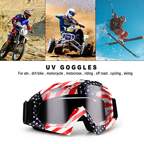 Image of Dirt Bike Goggles Motorcycle ATV Glass Riding Four Wheeler Offroad Mx Racing Helmet Goggles