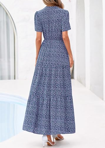 Image of KIRUNDO Womens Floral Boho Flowy Maxi Dress