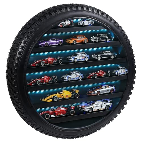Vitrina en forma de neumático para Hotwheels...