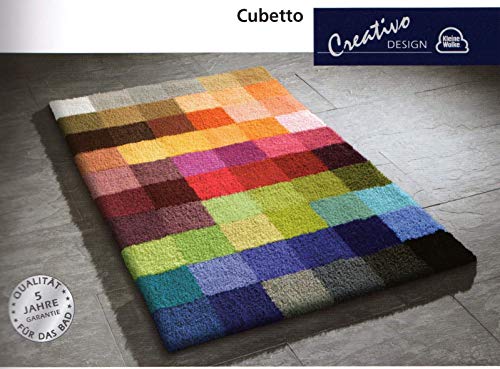 Kleine Wolke Cubetto Bath Mat, Polyacrylic, Multi-Colour, 75 x 120 cm