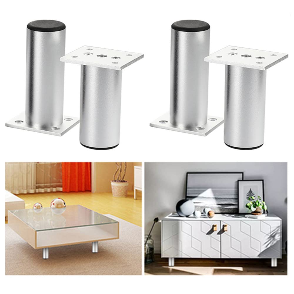 Lot De 4 Pieds De Table En Métal De 30cm De Longueur Pour Meubles Modernes, Commode, Armoire, Bureau, Capacité De 800 Kg - Bricolage