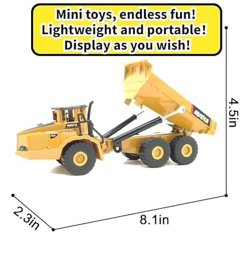 Metal Dump Truck Toy Enhances Realistic Construction Experience,Easy Transport Construction Vehicle Toys for boys,Classic Toys Indoor/Outdoor Play,Die Cast Metal Construction,Ideal Sand/Beach Toy - Image 7