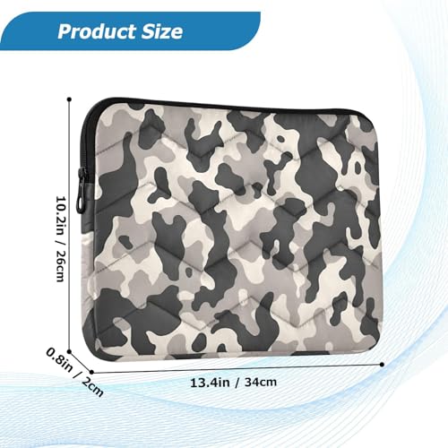 Funda para portátil 13-14 pulgadas estampado vaca blanco y negro miniatura 3