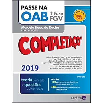Capa do livro Passe na OAB : Completaço® : 1ª fase FGV : Teoria unificada - 5ª edição de 2019: Teoria Unificada e Questões Comentadas