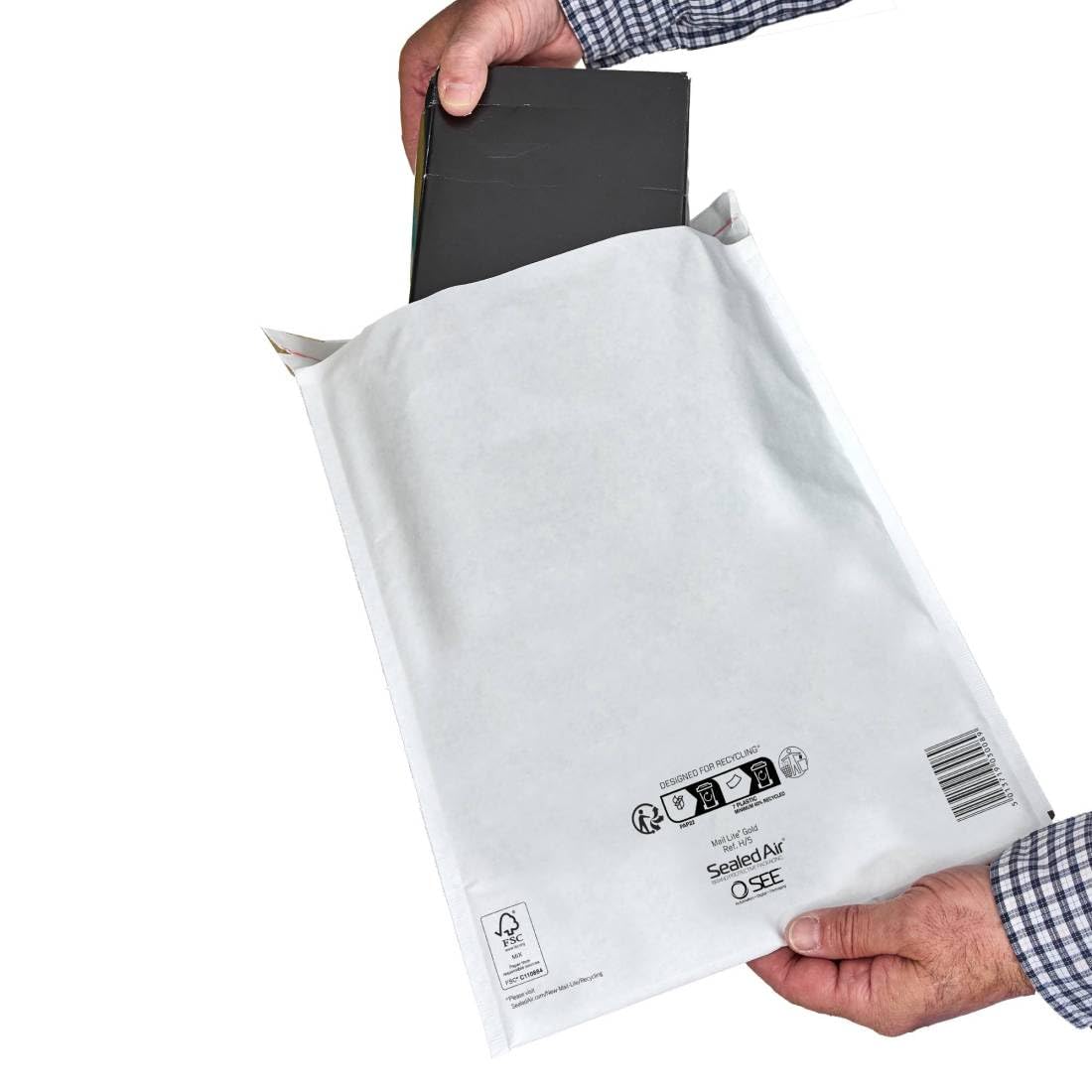 Enveloppes matelassées Sealed Air H/5 Blanc Sans Fenêtre 270 (L) x 360