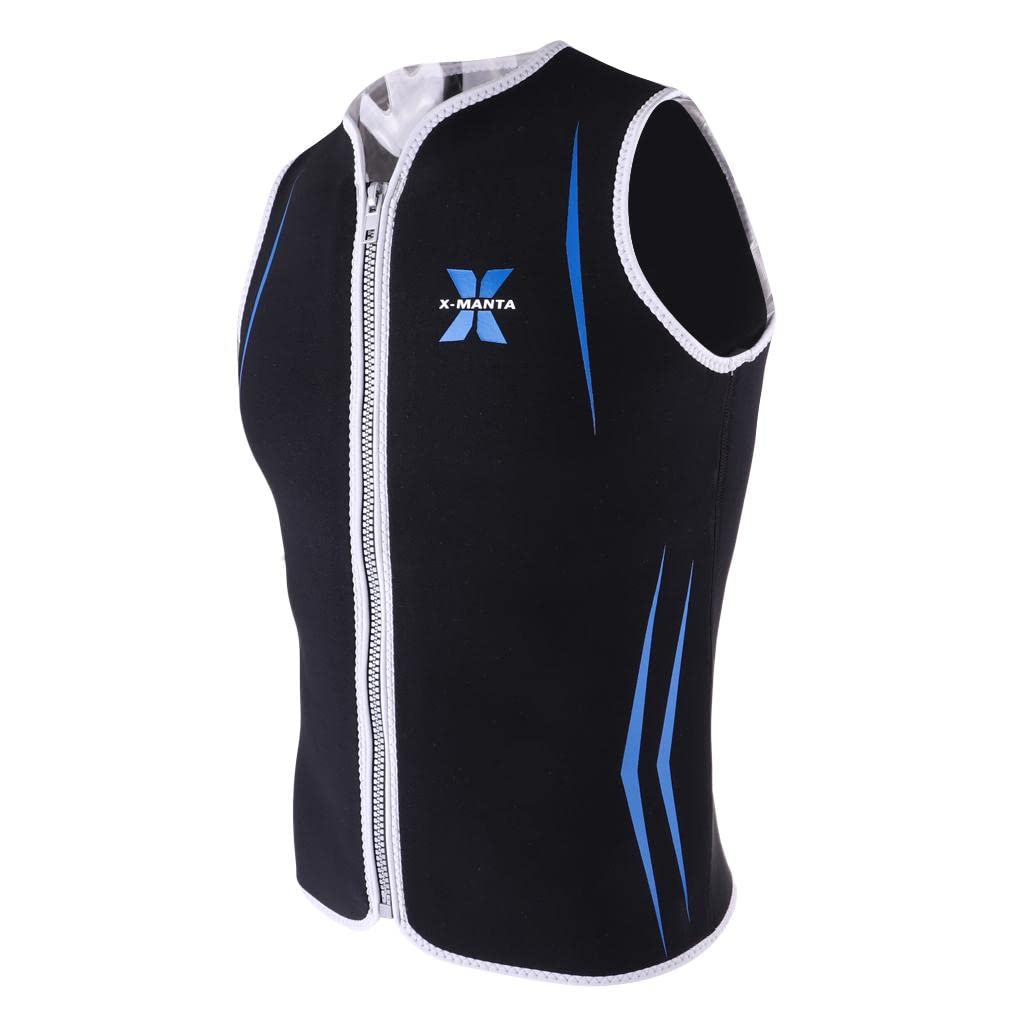 Herren 3mm Neopren Neoprenanzug Hautausschlag Weste Ärmellose Jacke Tauchen Surfmantel