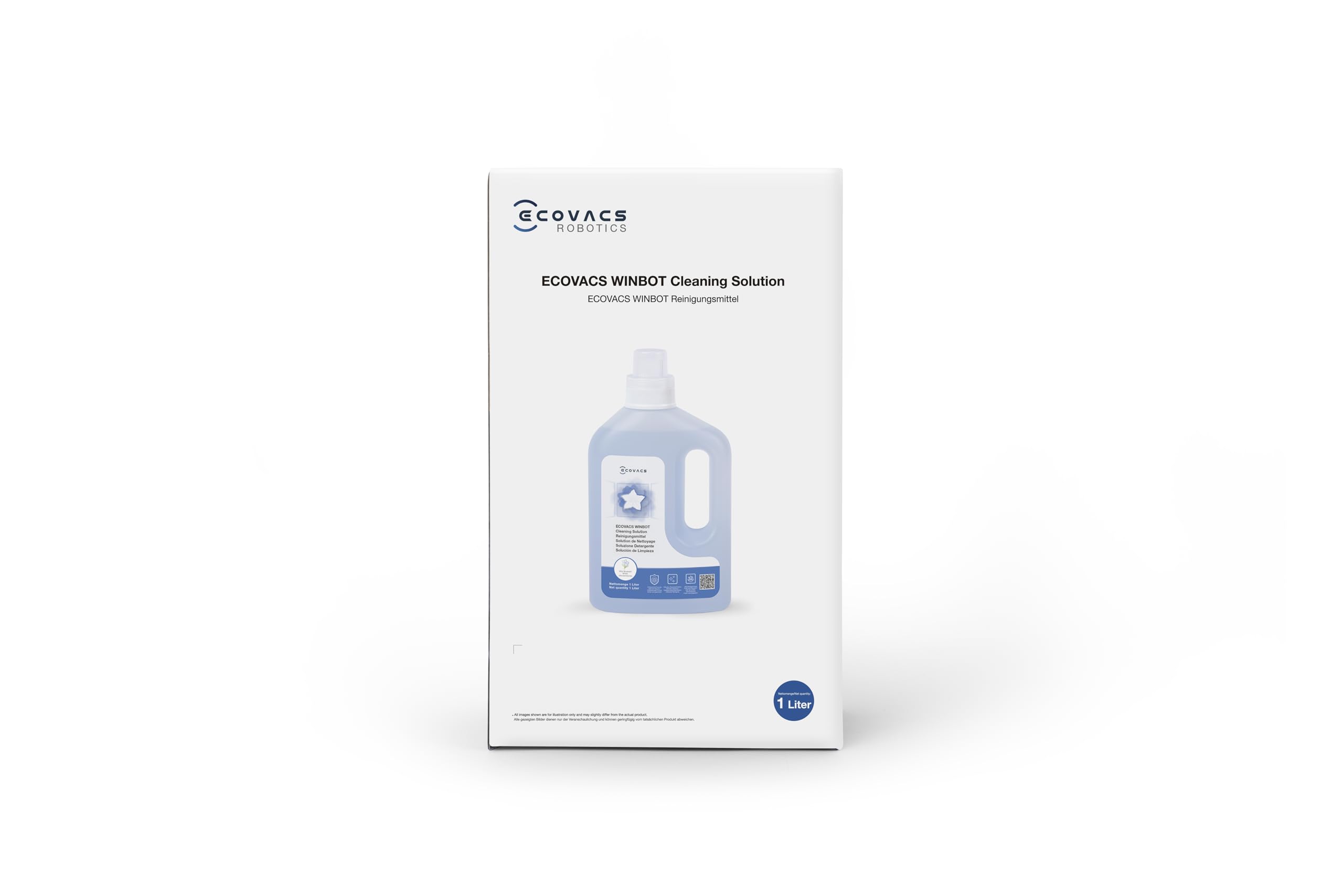 ECOVACS Soluzione detergente da 1 L per robot lavavetri della WINBOT W1 PRO,W2,W2 OMINI,W2 PRO,W2 PRO OMNI,WINBOT MINI,W2S,W2S OMNI, accessorio originale