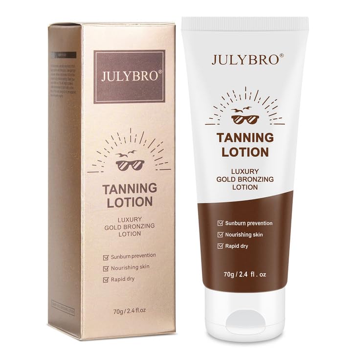 Image of Self Tanner for Natural Looking Tan, Sunless Tinted Tanning Lotion for Medium to Dark, Moisturizing Bronzing Lotion with Instant Glow, 2.4 Fl. Oz. 1