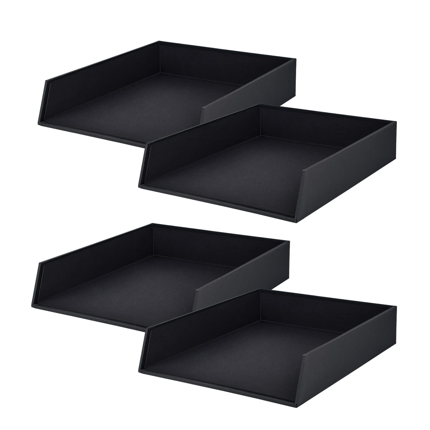Rössler - S.O.H.O. Briefablage A4 4 Stück 32 x 26 x 6 cm Schwarz