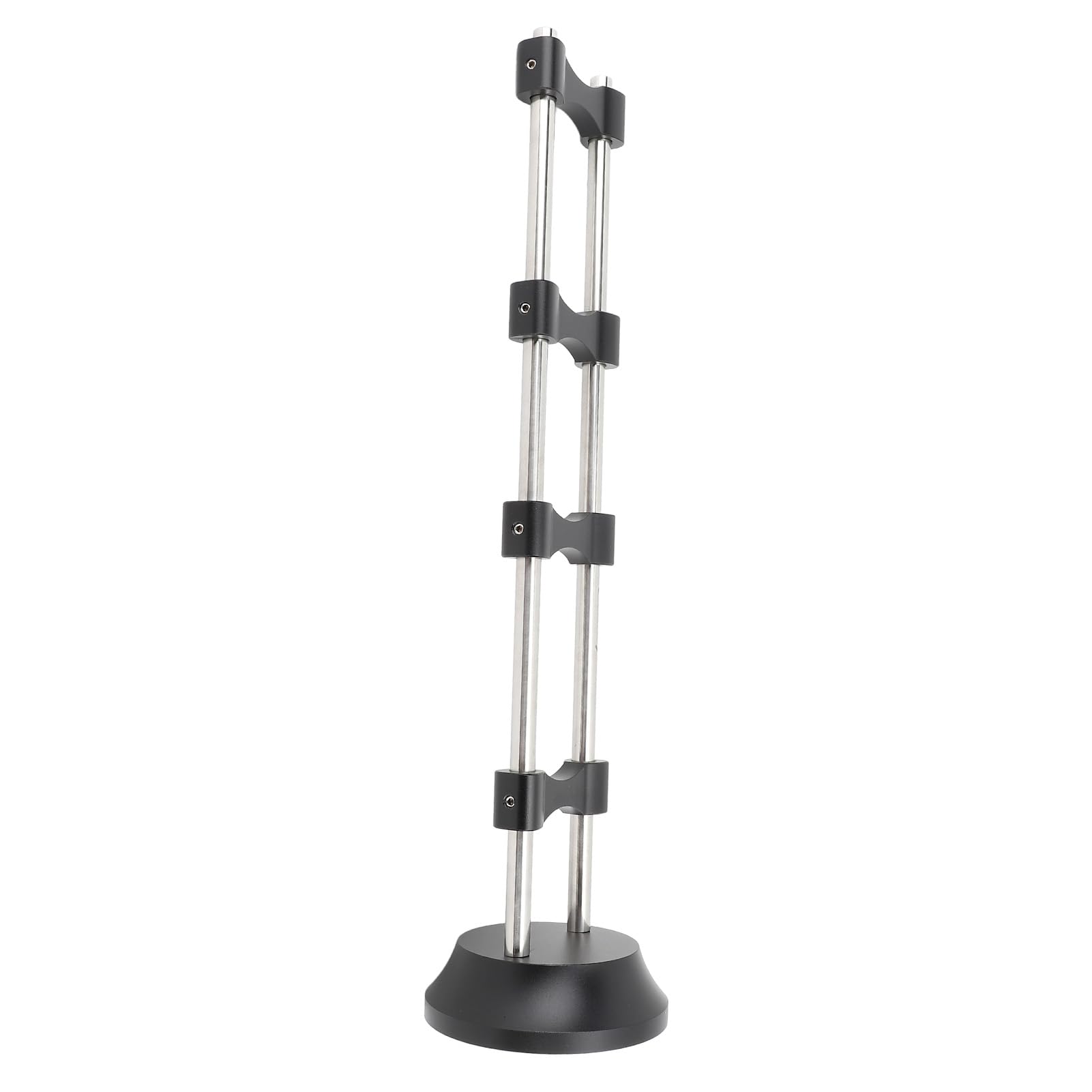 Stojak do Podnoszenia Kabli ze Stali Nierdzewnej HiFi Redukcja Wibracji Organizator Stojak na Głośnik Instrument Muzyczny, Czarny, 15,83 Cala, do Wtyczki Kabla HiFi