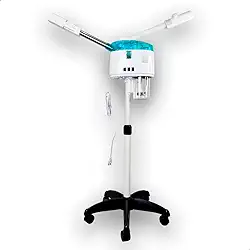 K.SKIN, Vaporizador, Quente, Frio, Ozônio, Facial, Vapor, Limpeza, Pele, Cabelos, Cravos, Impurezas, Acnes, Poros, Bico, Aparelho (Branco 110v)