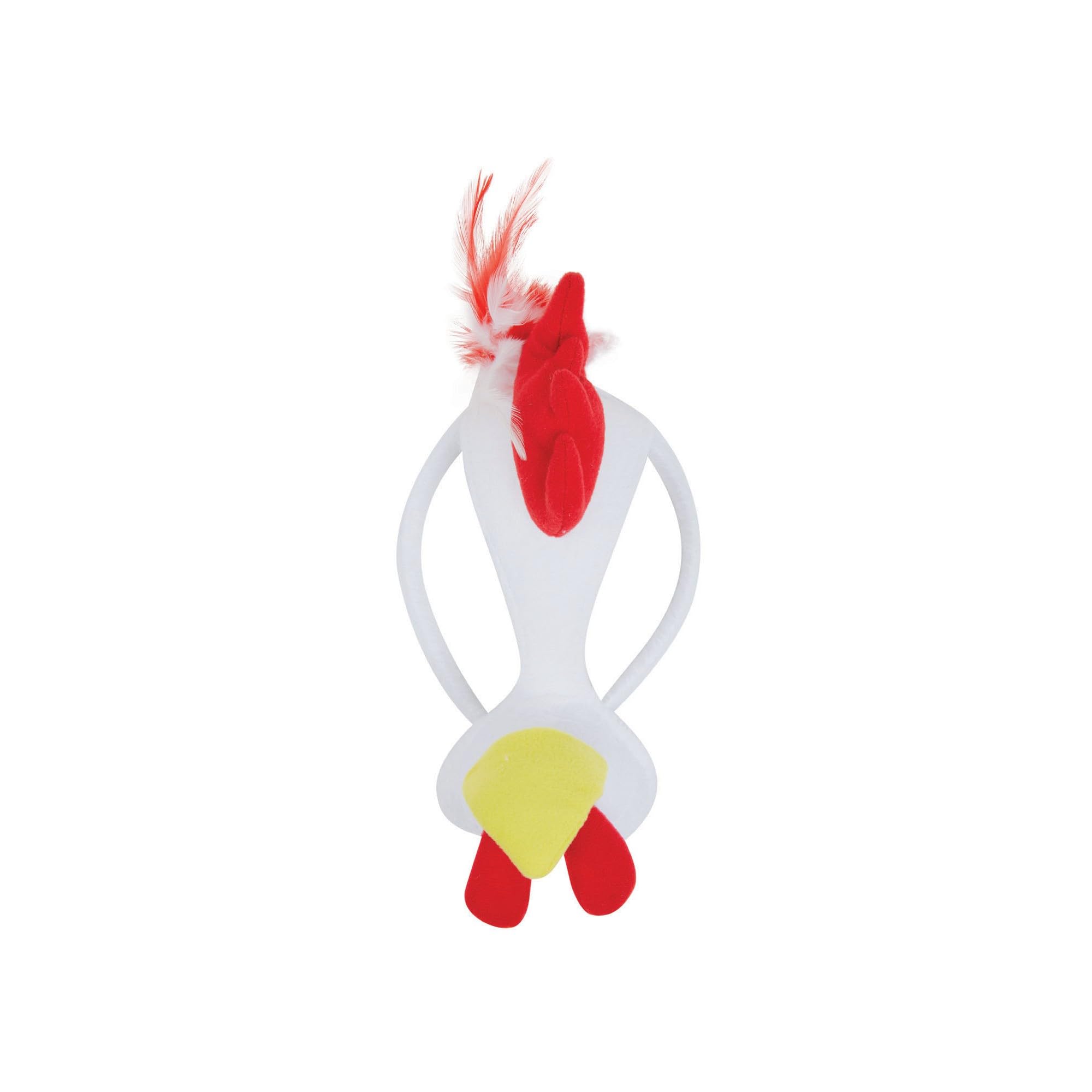 White & Red Chicken Mask with Sound on Headband (1 Pc) - Adorable Design, Perfect Accessory for World Book Day, Cosplay, Animal-Themed Parties, Events, & More Halloween Halloween