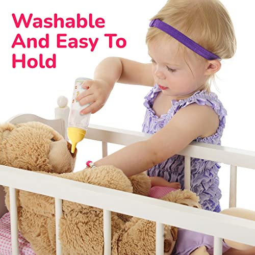 Mommy & Me Magic Bottles - 2 Baby Doll Bottles, Disappearing Milk And Juice Bottles Large Size Especially Bigger For Toddlers #TOP1